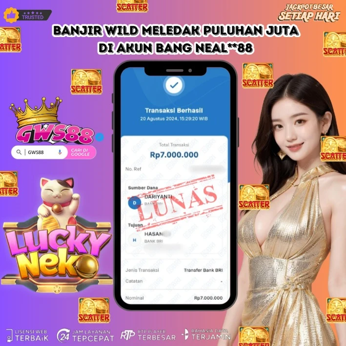 GWS88 JACKPOT SLOT Lucky Neko Rp.7.000.000,- DIBAYAR LUNAS