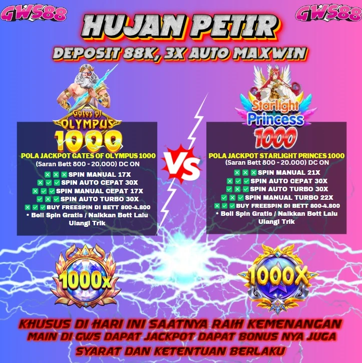 HUJAN PERKALIAN BESAR DARI 2 GAME GACOR PERKALIAN 1000