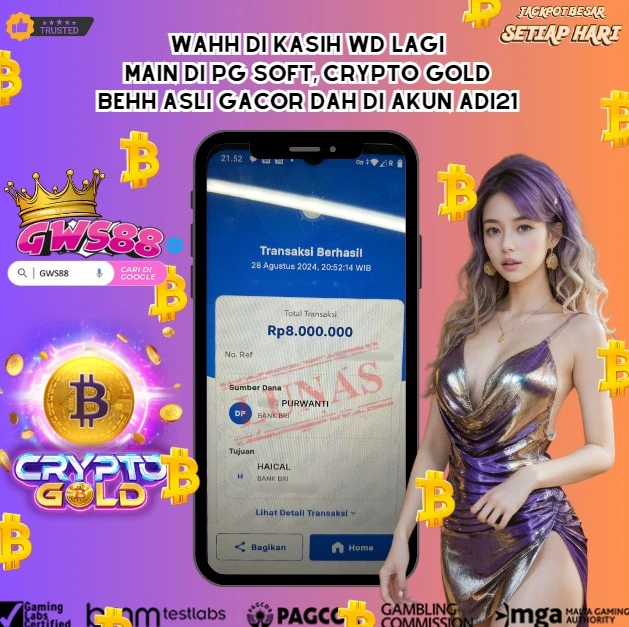 GWS88 JACKPOT SLOT Crypto Gold Rp.8.000.000,- DIBAYAR LUNAS