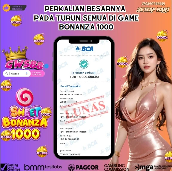 GWS88 JACKPOT SLOT Sweet Bonanza 1000 Rp.14.000.000,- DIBAYAR LUNAS