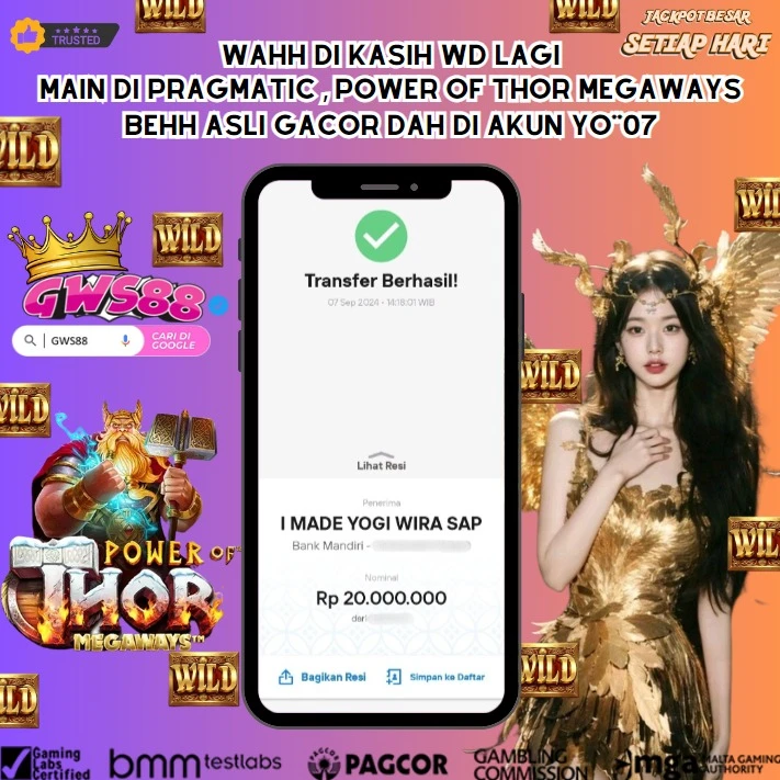 GWS88 JACKPOT SLOT Power Of Thor Megaways Rp.20.000.000,- DIBAYAR LUNAS