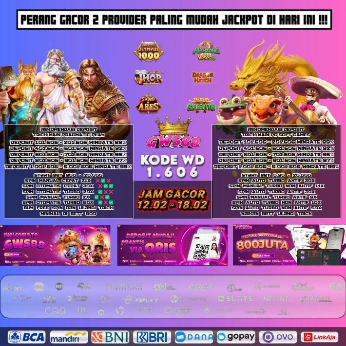 PERANG GACOR 2 PROVIDER PALING MUDAH JP DI HARI INI!!