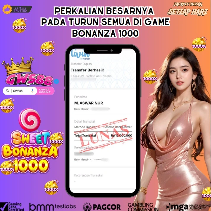 GWS88 JACKPOT SLOT Sweet Bonanza 1000 Rp.15.000.000,- DIBAYAR LUNAS